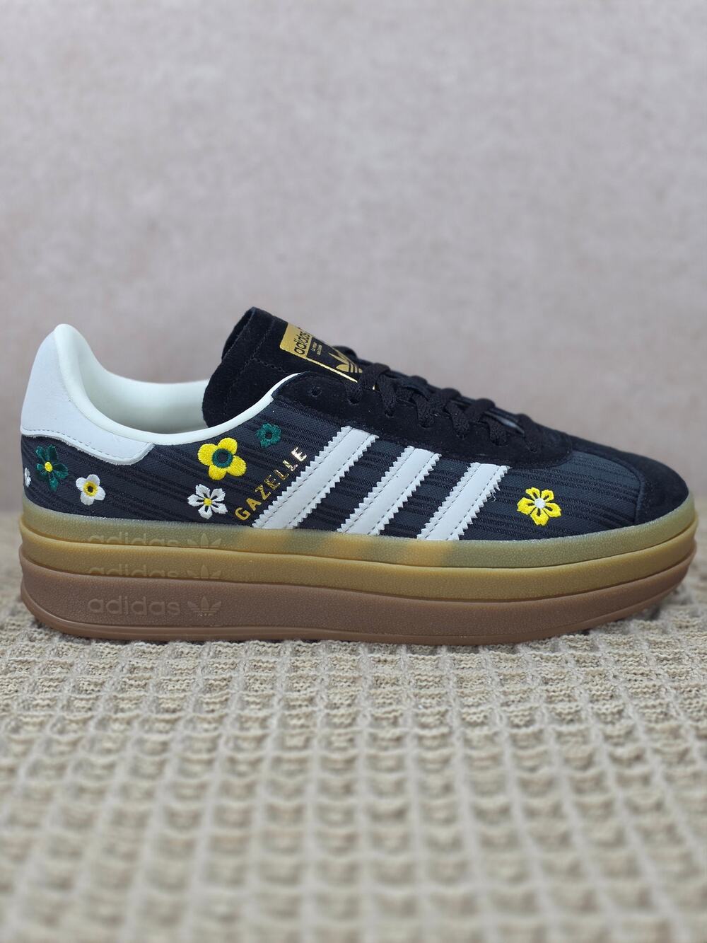 Adidas Gazelle Bold Liberty London Women’s 7 Black Floral – Brand New